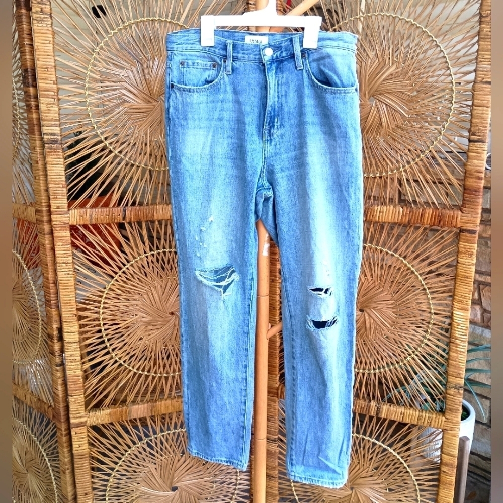 Pistola Classic Blue Distressed Woman's Jeans_29